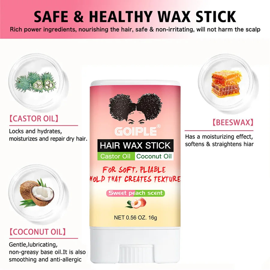 Styling Hair Wax Stick,Hair Control Gel,Wigs Extra Hold Fast-Dry Melt Spray,Lace Wig Adhesives Accessories Hair Styling Products