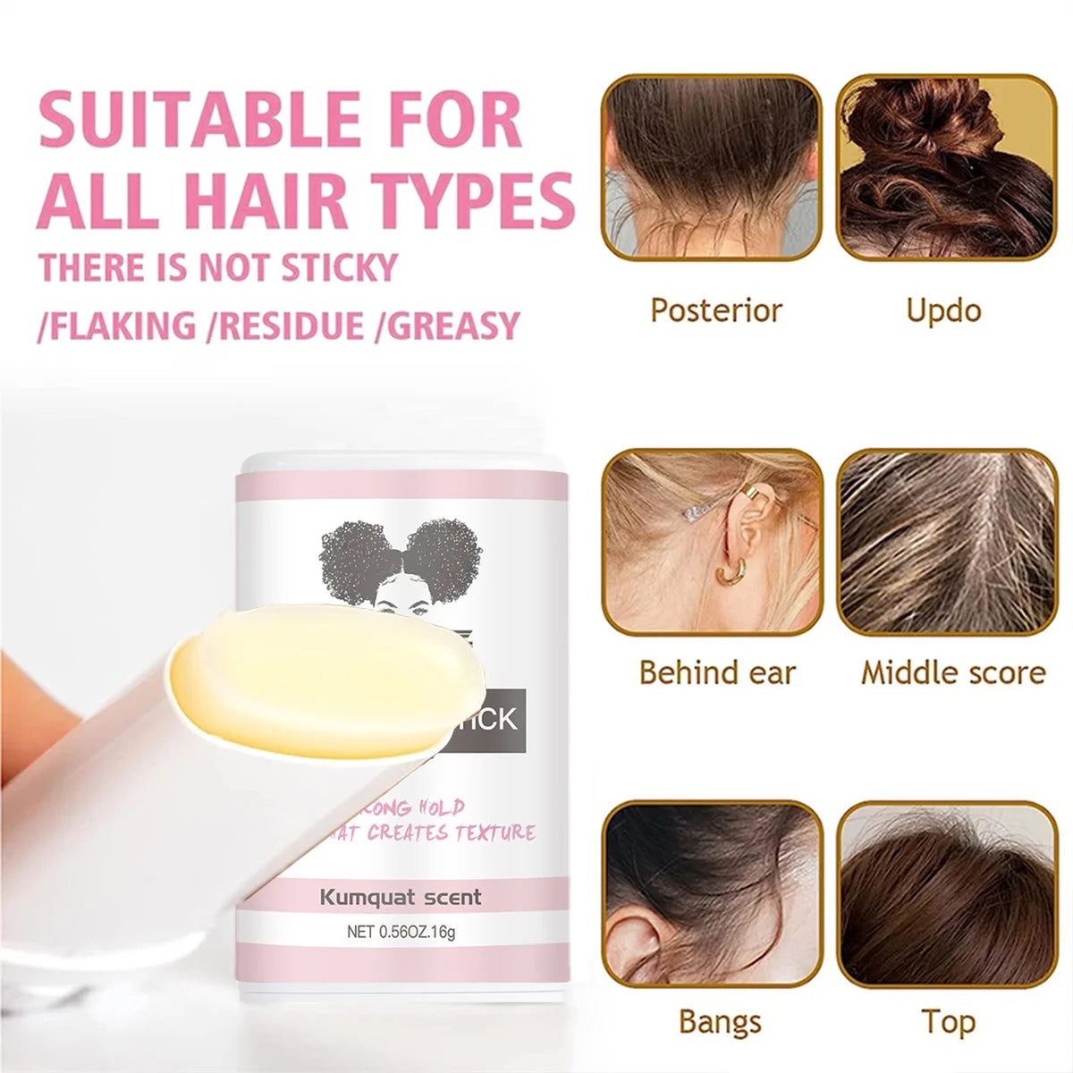 Valentine's Day Gift Set for Female Friends Slick Styling Hair Wax Stick Edge Control Gel Invisible Wig Adhesive Remover for Wig