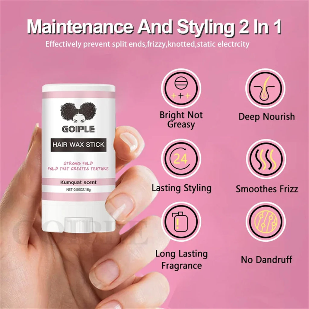 Valentine's Day Gift Set for Female Friends Slick Styling Hair Wax Stick Edge Control Gel Invisible Wig Adhesive Remover for Wig